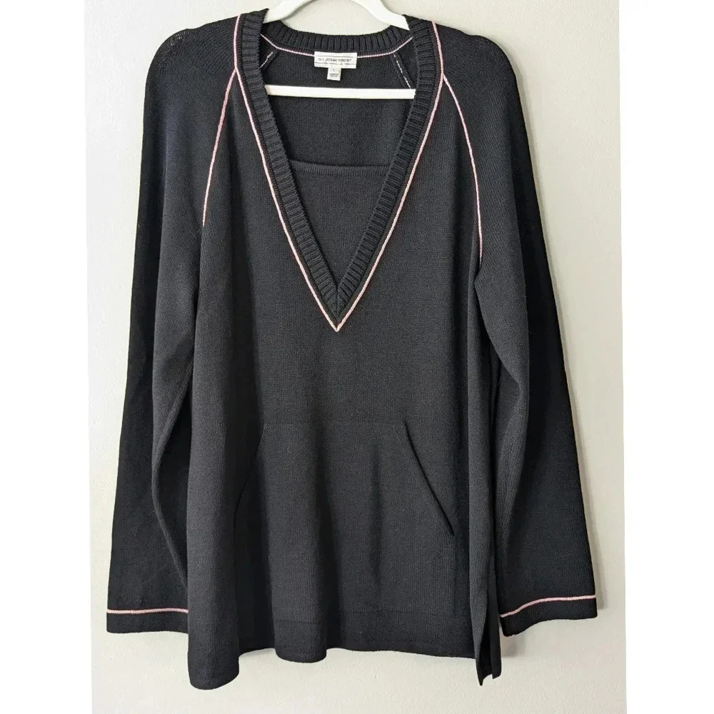 St. John Sport Santana Knit Varsity Style Sweater